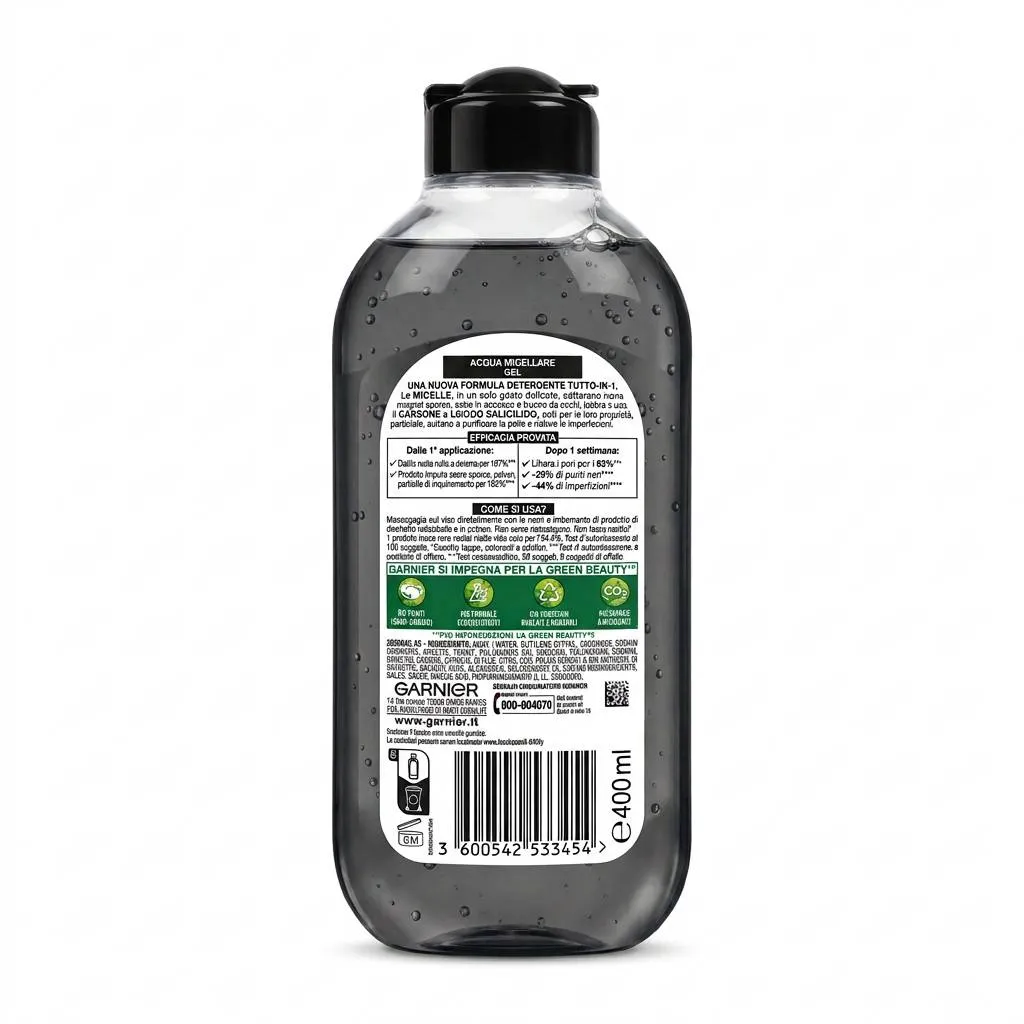 ژل میسلار گارنیر Pure Active با کربن